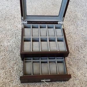Wood Watch Box Organizer
